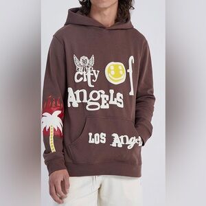 PacSun Brown City of Angels Los Angeles Indie Sleeze Streetwear Sweater Small